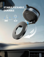 Lamicall Magnetische Telefoonhouder Auto voor MagSafe - [TOP Vacuüm Zuignap & 24X Magnete] Magnetisme Houder Auto Telefoonhouder, 360° Draaibare KFZ Houder voor iPhone 17 16 15 14 Pro Max Syveron