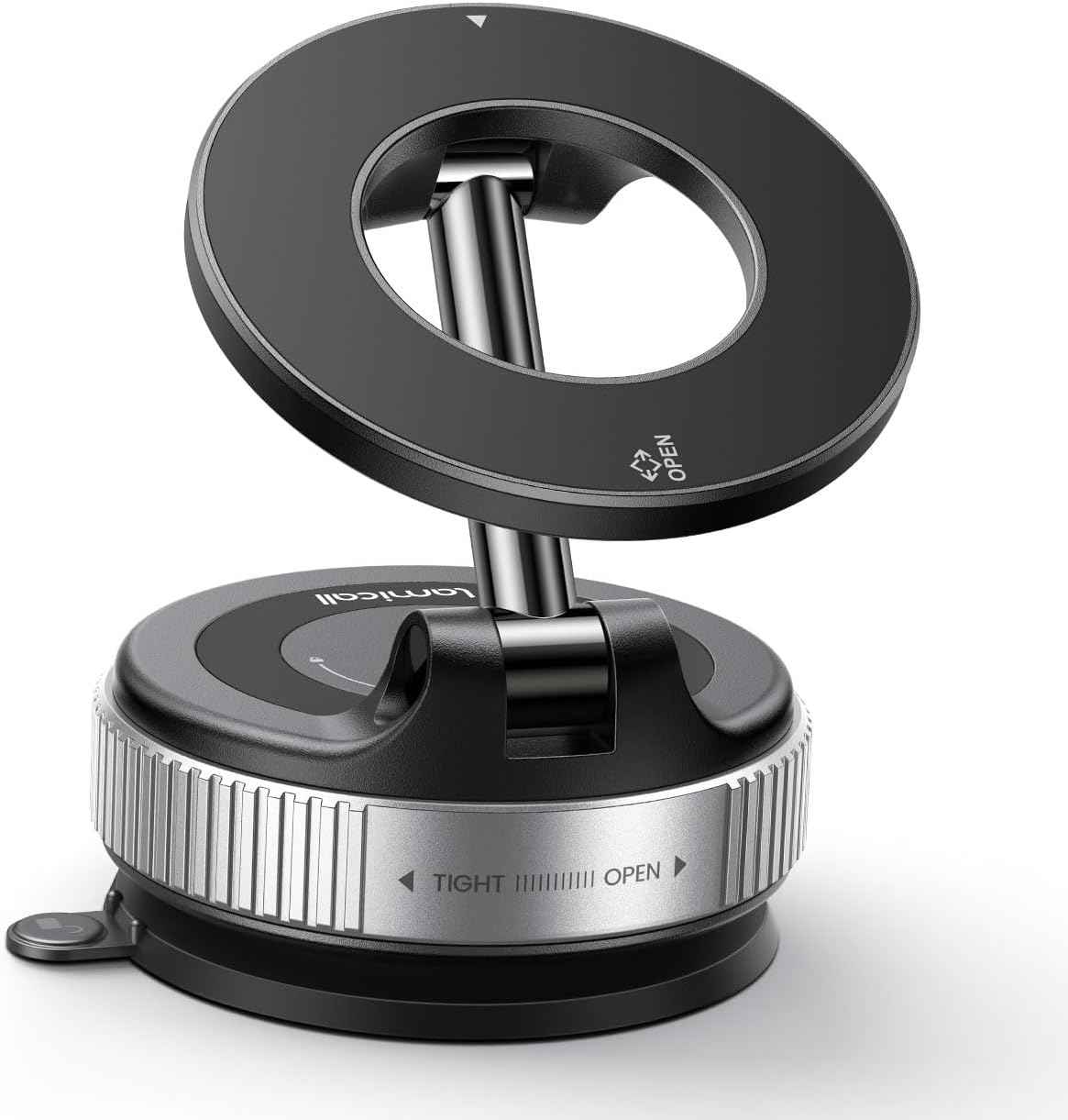 Lamicall Magnetische Telefoonhouder Auto voor MagSafe - [TOP Vacuüm Zuignap & 24X Magnete] Magnetisme Houder Auto Telefoonhouder, 360° Draaibare KFZ Houder voor iPhone 17 16 15 14 Pro Max