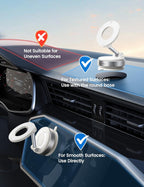 Lamicall Magnetische Telefoonhouder Auto voor MagSafe - [TOP Vacuüm Zuignap & 24X Magnete] Magnetisme Houder Auto Telefoonhouder, 360° Draaibare KFZ Houder voor iPhone 17 16 15 14 Pro Max Syveron