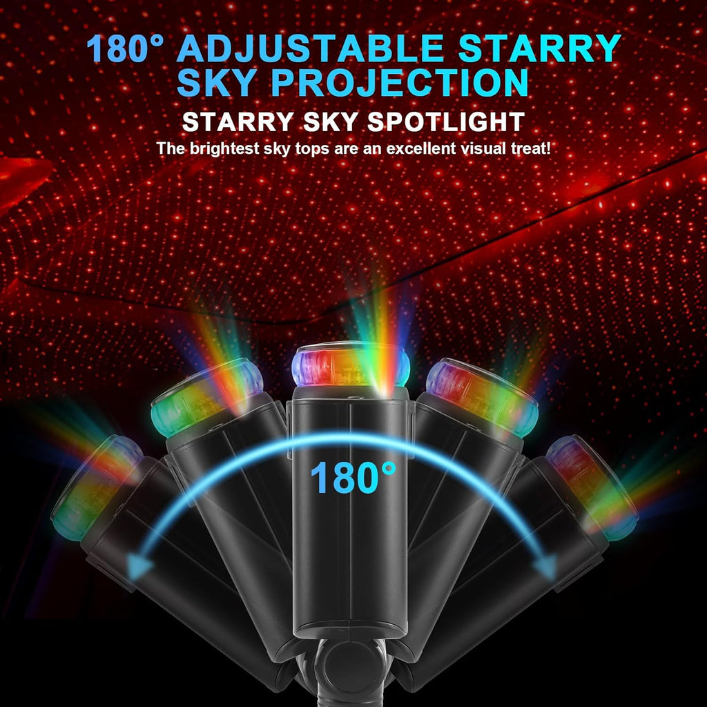 USB C sigarettenaansteker met Aroma Diffuser sterrenhemel Projector, 5 in 1 Intrekbare Autolader Adapter, 66W Mobiele Telefoon Snelle Autolader Compatibel met iPhone 16 15 14 13 Android Syveron