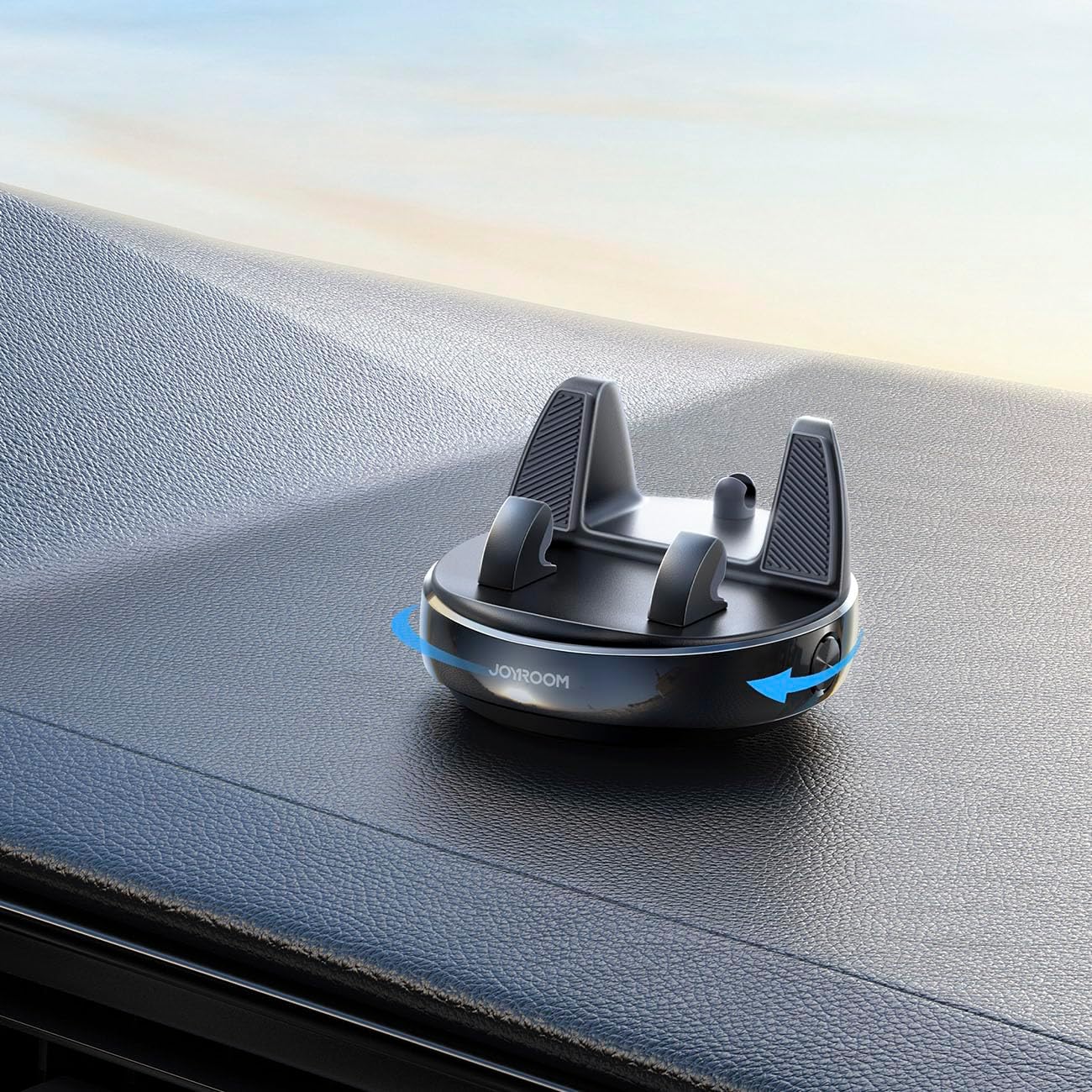 Joyroom JR-ZS330 Auto Telefoon Houder Zelfklevende Dashboard Mount Telefoon Stand, Donker Zwart Syveron