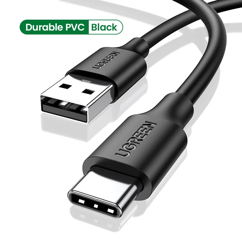 UGREEN 3A USB Type C Cable For iPhone 17 16 Xiaomi Samsung Fast Charging Wire USB-C Charger Data Cord For iPad Poco USB C Ugreen Official Store
