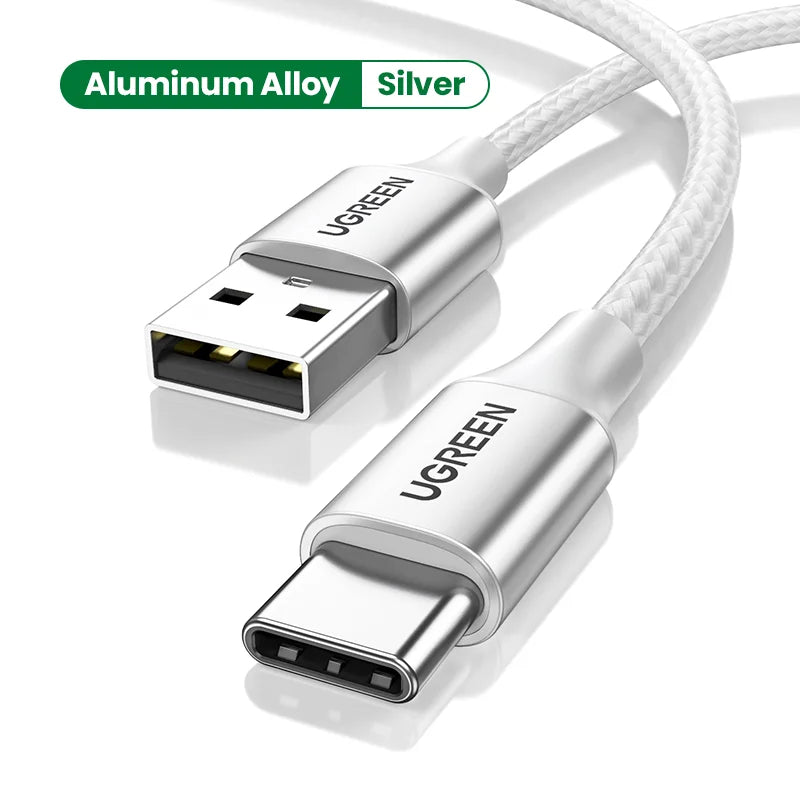UGREEN 3A USB Type C Cable For iPhone 17 16 Xiaomi Samsung Fast Charging Wire USB-C Charger Data Cord For iPad Poco USB C Ugreen Official Store