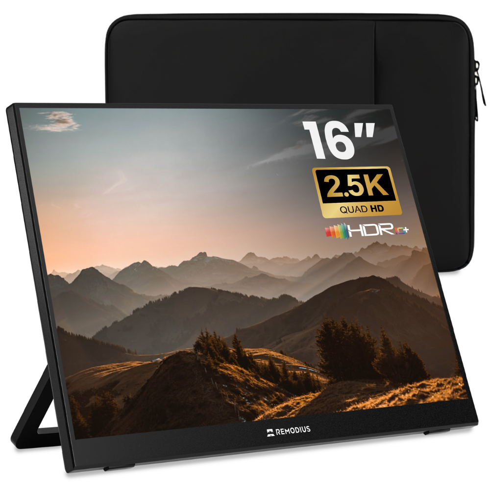 Portable Monitor 16 inch + Sleeve Remodius