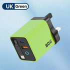 80W Super Fast Charge Type C USB Phone Charger With Telescopic USB C Cable For Iphone 16 15 Samsung Laptop With Light Toocki Brand Global Store
