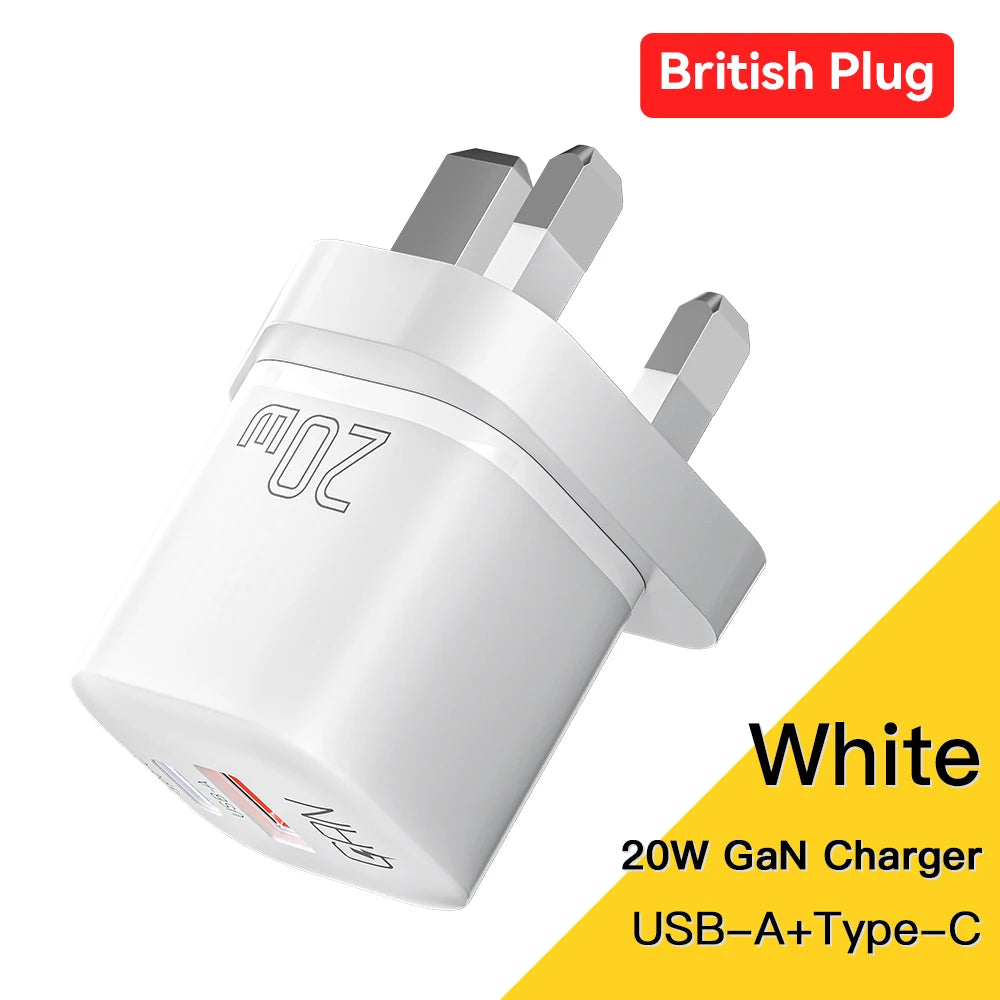 Essager 20W GaN USB Type C Charger PD Fast Charge Phone QC 3.0 Quick Chargers For iPhone 14 13 12 11 Pro Max Mini iPad Charging ESSAGER Official Store