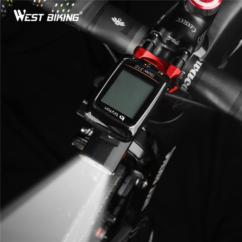 WEST BIKING Bike Light with GoPro Mount Holder for Garmin Bryton Computer Black My Store