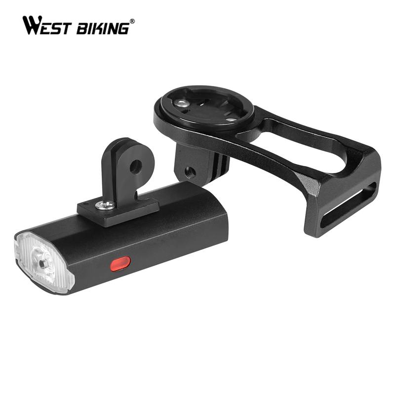 WEST BIKING Bike Light with GoPro Mount Holder for Garmin Bryton Computer Black My Store
