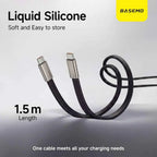 BASEMO Phone Charger 240W Silicone Cable
