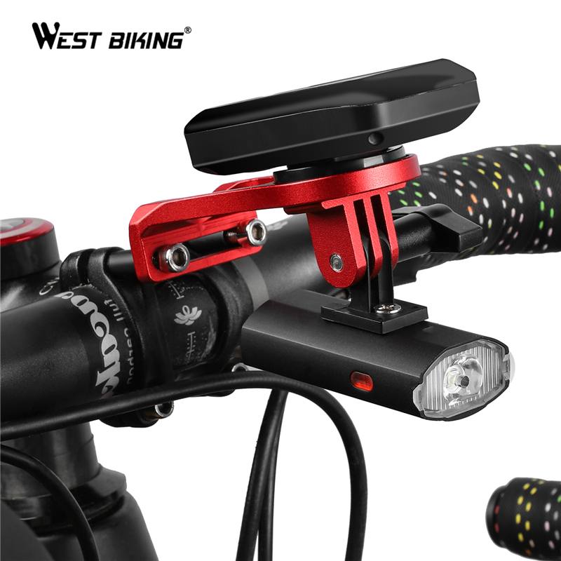 WEST BIKING Bike Light with GoPro Mount Holder for Garmin Bryton Computer Black My Store