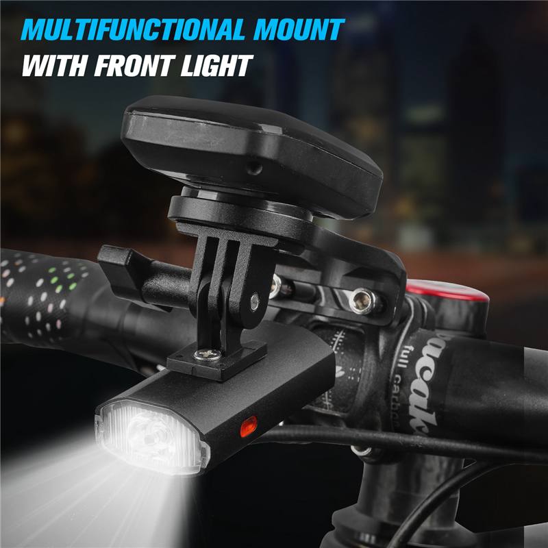 WEST BIKING Bike Light with GoPro Mount Holder for Garmin Bryton Computer Black My Store